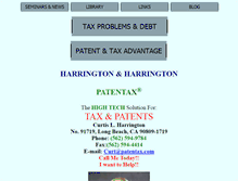 Tablet Screenshot of patentax.com
